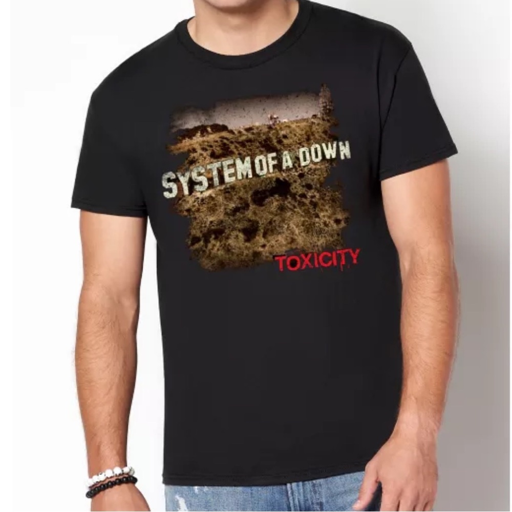 System of a Down Toxicity BURGUNDY T-shirt